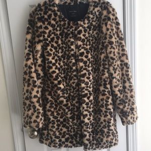Love Tree Faux Leopard Fur Coat